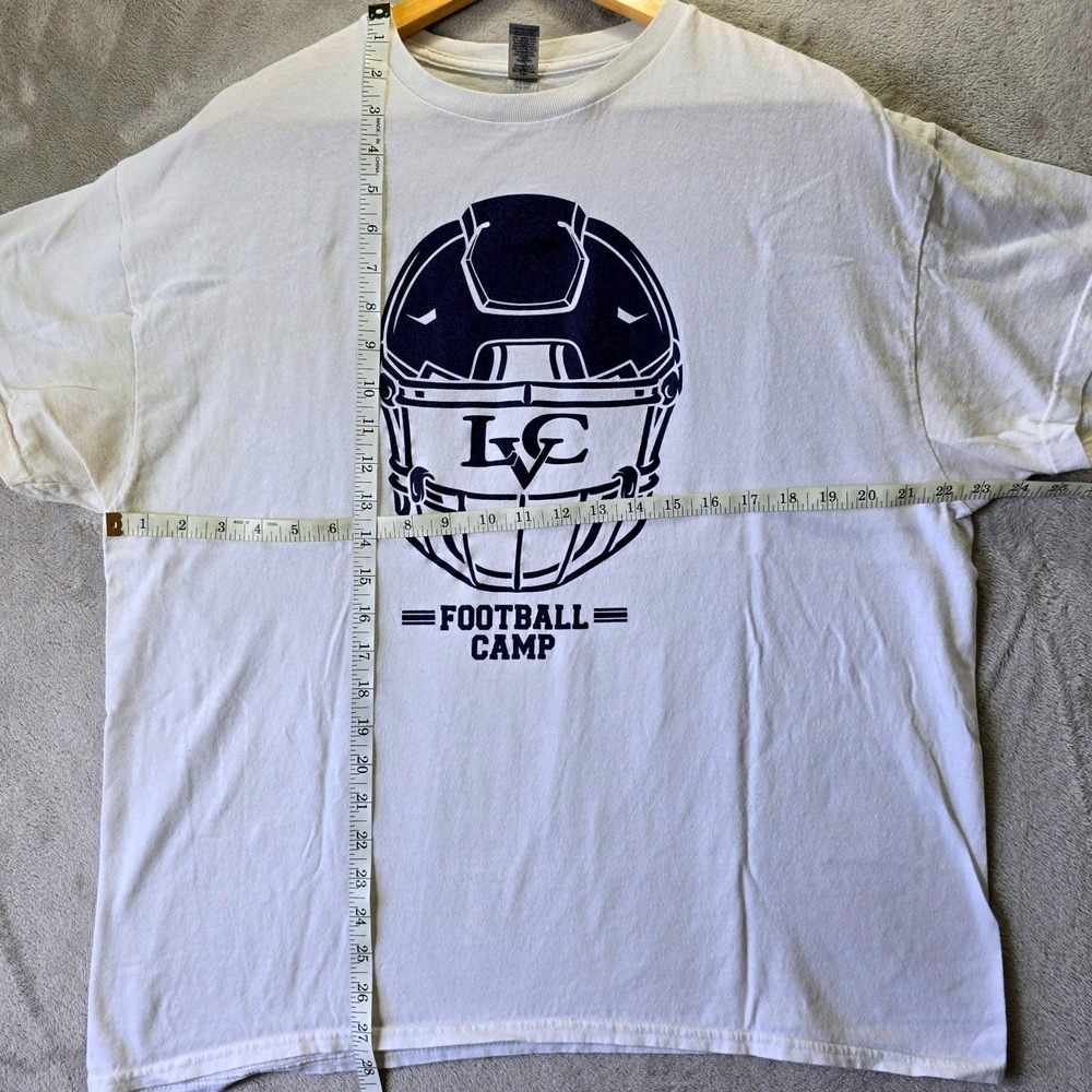 Gildan Mens Shirt XL LVC Football Camp Graphic T-Shirt Lehigh Valley College - Picture 3 of 5